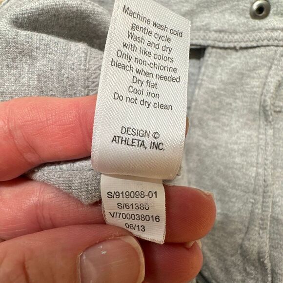 Athleta Pants Womens 12 Gray Rockwell Jogger leggings Zippered Pockets Accents - Picture 10 of 10